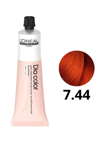 Coloração Demi Permanente Dia Color L'Oréal 7.44 Sem Amoníaco