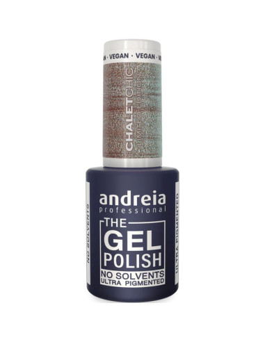 Verniz Gel Andreia Professional The Gel Polish Chalet Chic CH4 Marrón con Brillos Azules