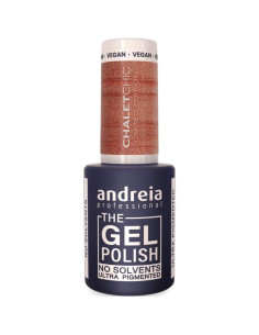 Andreia The Gel Polish Chalet Chic CH5 esmalte semipermanente castaño metalizado
