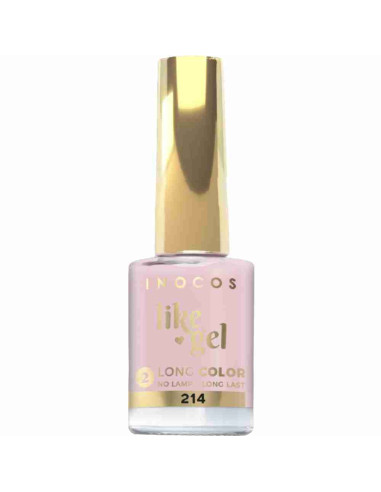Esmalte Inocos Like Gel 214 Rosa Suave Lechoso 11ml