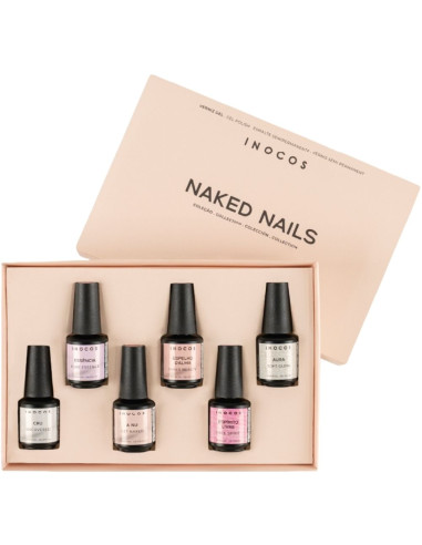 Display & Kit Inocos Esmalte Gel Naked Nails