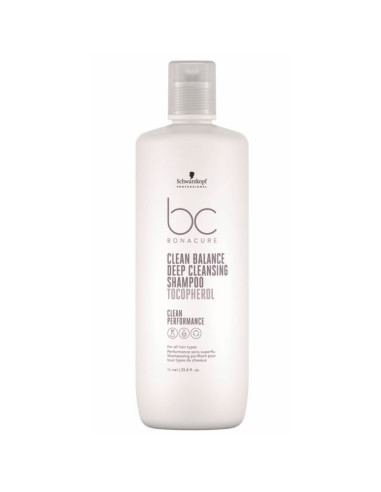 Shampoo Bonacure Clean Balance 1000ml - Limpeza Profunda Sem Sulfatos, Silicones ou Corantes