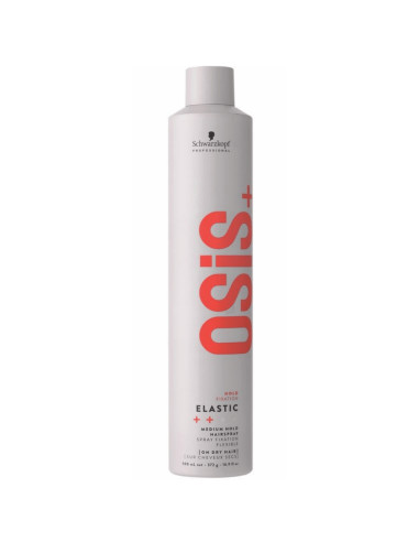 Laca Flexível Fixação Leve Elastic Osis+ 500ml - Schwarzkopf