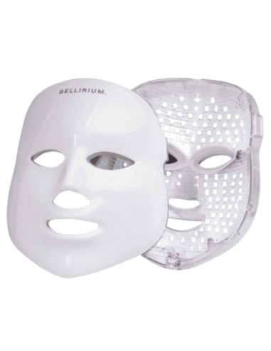 Máscara LED Bellirium - Rejuvenescimento da Pele e Combate ao Acne e Rugas