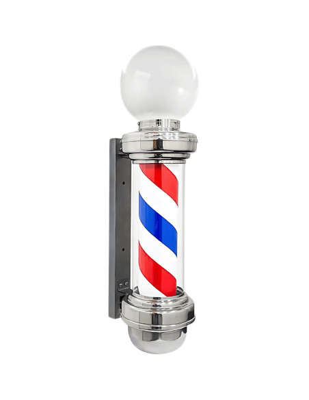 POL poste luminoso de barbería con esfera