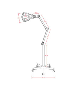 Lupa Led 5 Dioptrias - Weelko Lupa Estética 2