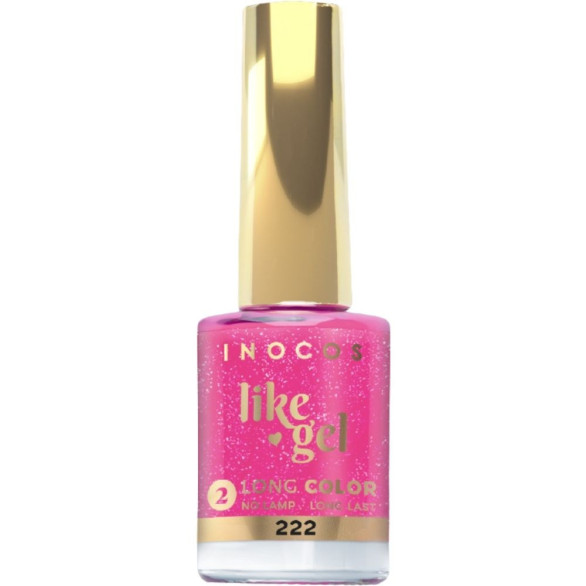 Inocos Like Gel 222 esmalte rosa intenso brillante 11 ml
