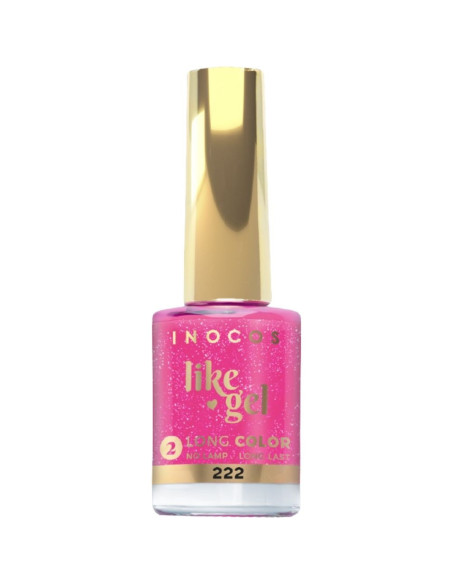 Inocos Like Gel 222 esmalte rosa intenso brillante 11 ml