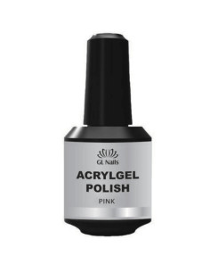 Base e Alongamento Acrylgel Polish Pink GL Nails 15ml – Com Fibras para Reforço e Extensão da Unha