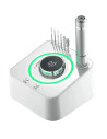 Torno de uñas digital blanco holográfico 40 000 rpm