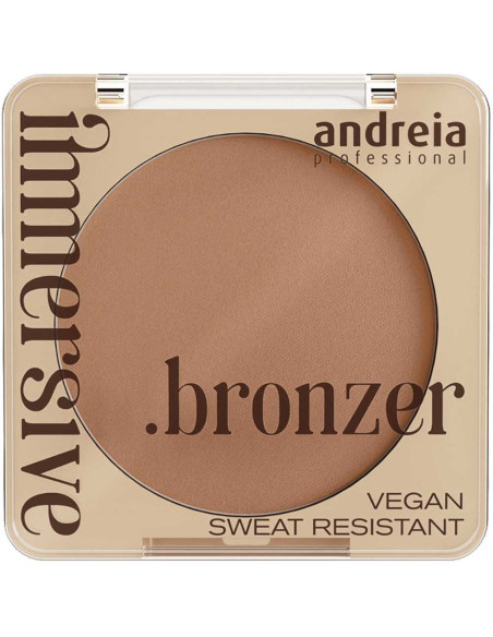Andreia Professional Immersive Bronzer 02 Medium Neutral Brown Satin Finish