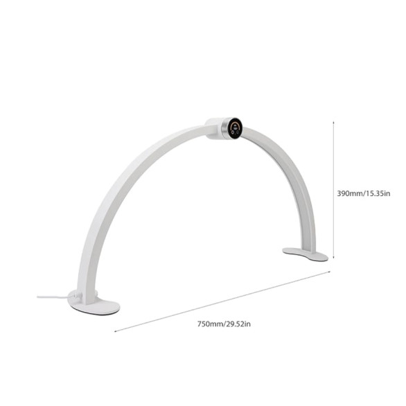 Lámpara LED con reloj digital 48 W, 3360 lúmenes