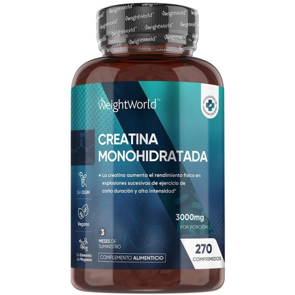 WeightWorld creatina monohidrato 3000 mg, 270 comprimidos