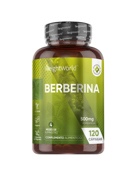 WeightWorld berberina 500 mg, 120 cápsulas