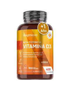WeightWorld vitamina D3 4000 UI, 400 comprimidos