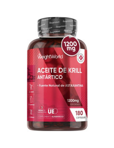 WeightWorld aceite de krill antártico 1200 mg, 180 cápsulas