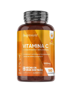 WeightWorld vitamina C 1000 mg con escaramujo, 180 comprimidos