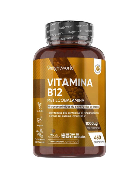 WeightWorld vitamina B12 1000 µg, 450 comprimidos