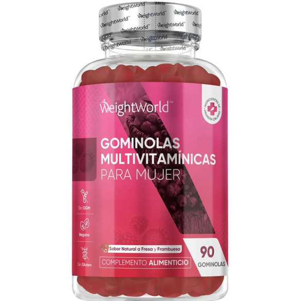WeightWorld multivitamínico femenino, 90 gominolas