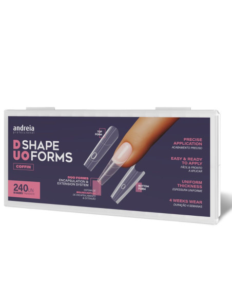 Andreia Duo Shape Forms Coffin moldes dobles 240 unidades