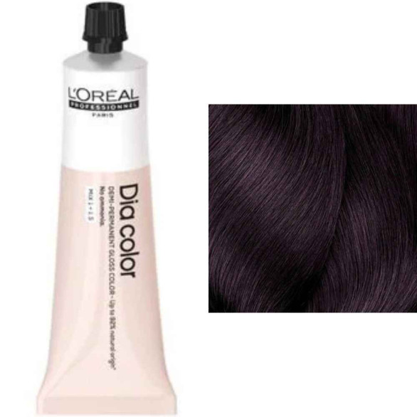L’Oréal Dia Color 4.20 castaño violeta intenso sin amoniaco 60 ml
