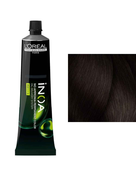 L'Oréal iNOA 5.8 castaño claro Moca sin amoníaco 60 ml