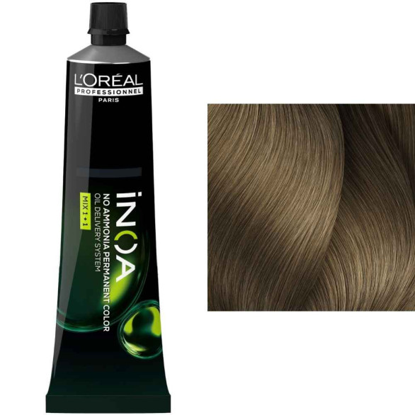 L’Oréal iNOA 8 rubio claro natural sin amoníaco, 60 ml