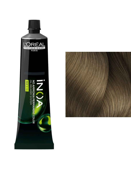 L’Oréal iNOA 8 rubio claro natural sin amoníaco, 60 ml