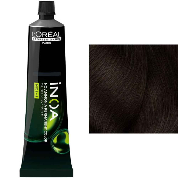 L’Oréal iNOA 5.35 castaño claro dorado caoba sin amoníaco, 60 ml