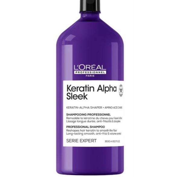 L’Oréal Keratin Alpha Sleek champú 1500 ml