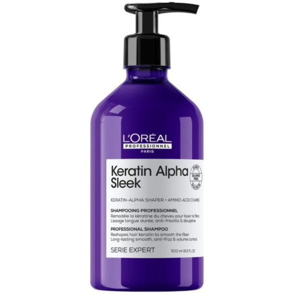 L’Oréal Keratin Alpha Sleek champú 500 ml