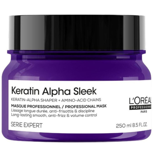 L’Oréal Keratin Alpha Sleek mascarilla antiencrespamiento 250 ml