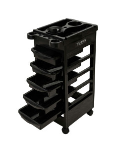 TechShen Eco carrito auxiliar de peluquería negro