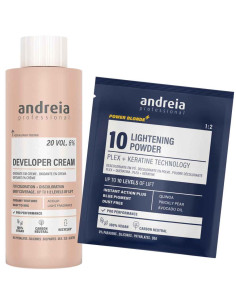 Andreia Power Blonde kit decolorante 10 niveles y oxidante 20 vol