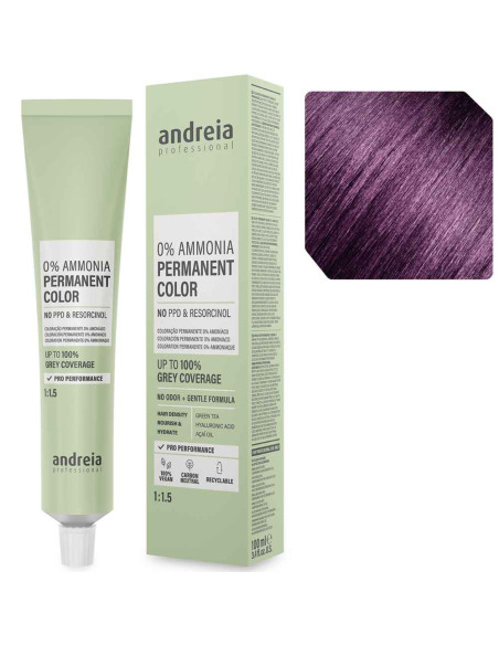 Andreia 0% Ammonia 6.22 rubio oscuro violeta intenso 100 ml