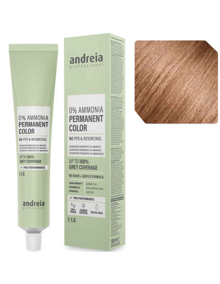 Andreia 0% Ammonia 8.74 rubio claro marrón cobre 100 ml
