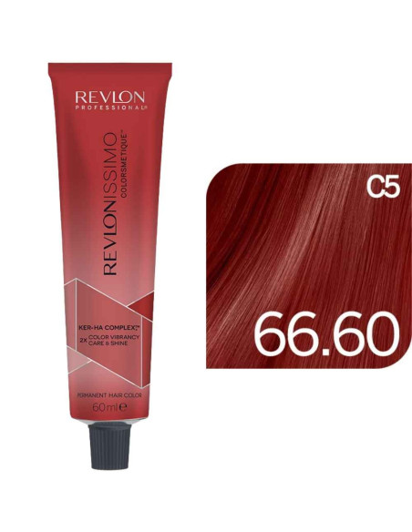 Revlonissimo Colorsmetique 66.60 rubio oscuro rojo intenso profundo 60 ml