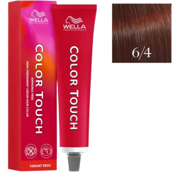 Wella Color Touch rojos vibrantes 6/4 rubio oscuro cobre 60 ml