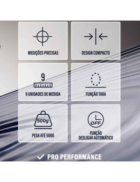 Andreia Pro Scale Compact & Smart balanza digital 500 g