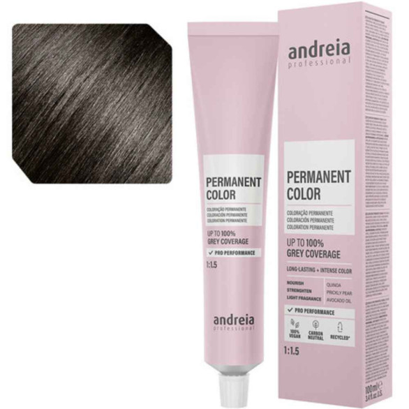 Andreia Permanent Color 4.02 castaño medio natural frío 100 ml
