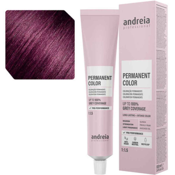 Andreia Permanent Color 4.66 castaño medio violeta intenso 100 ml
