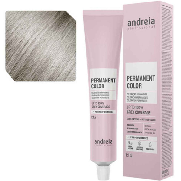 Andreia Permanent Color 10.02 rubio platino natural frío 100 ml