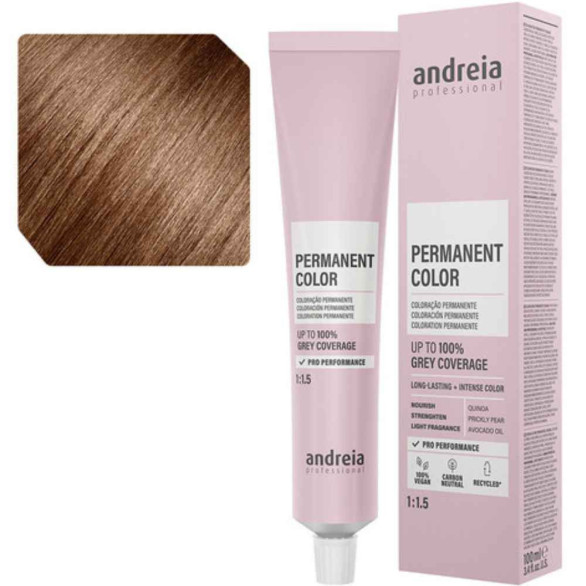 Andreia Permanent Color 6.34 rubio oscuro dorado naranja 100 ml