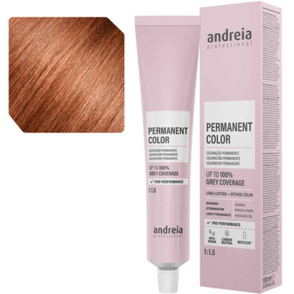 Andreia Permanent Color 7.4 rubio medio naranja 100 ml