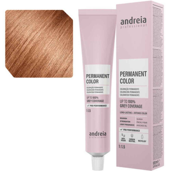 Andreia Permanent Color 8.37 rubio claro dorado tabaco 100 ml