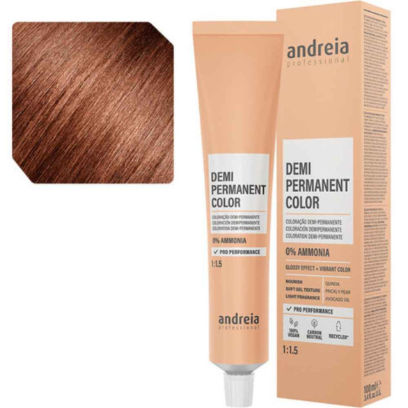 Andreia Demi Permanent Color 6.41 rubio oscuro naranja frío 100 ml