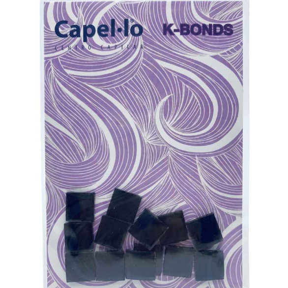 Capel-lo K-Bonds queratina para extensiones negro 25 unidades