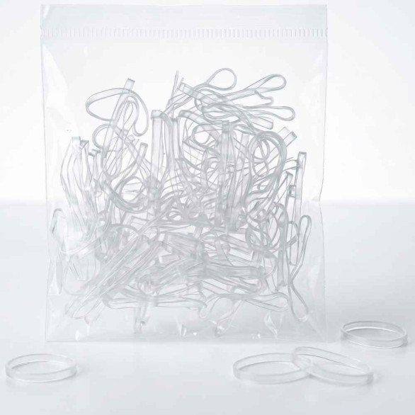 Gomas transparentes para cabello y peinados
