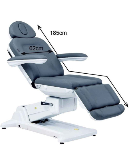 Weelko SIMUS sillón eléctrico de estética cuatro motores gris