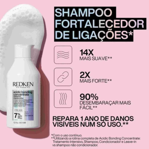 Redken Acidic Bonding Concentrate champú sin sulfatos 300 ml